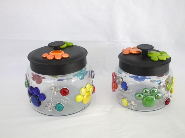 Pet Jar - 48 oz with Black Metal Lid