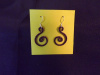 Small Hammered Wire Earrings - Pick your color