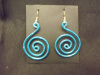 Large Hammered Wire Earrings - Pick Your Color