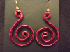 Medium Hammered Wire Earring -- Pick your Color